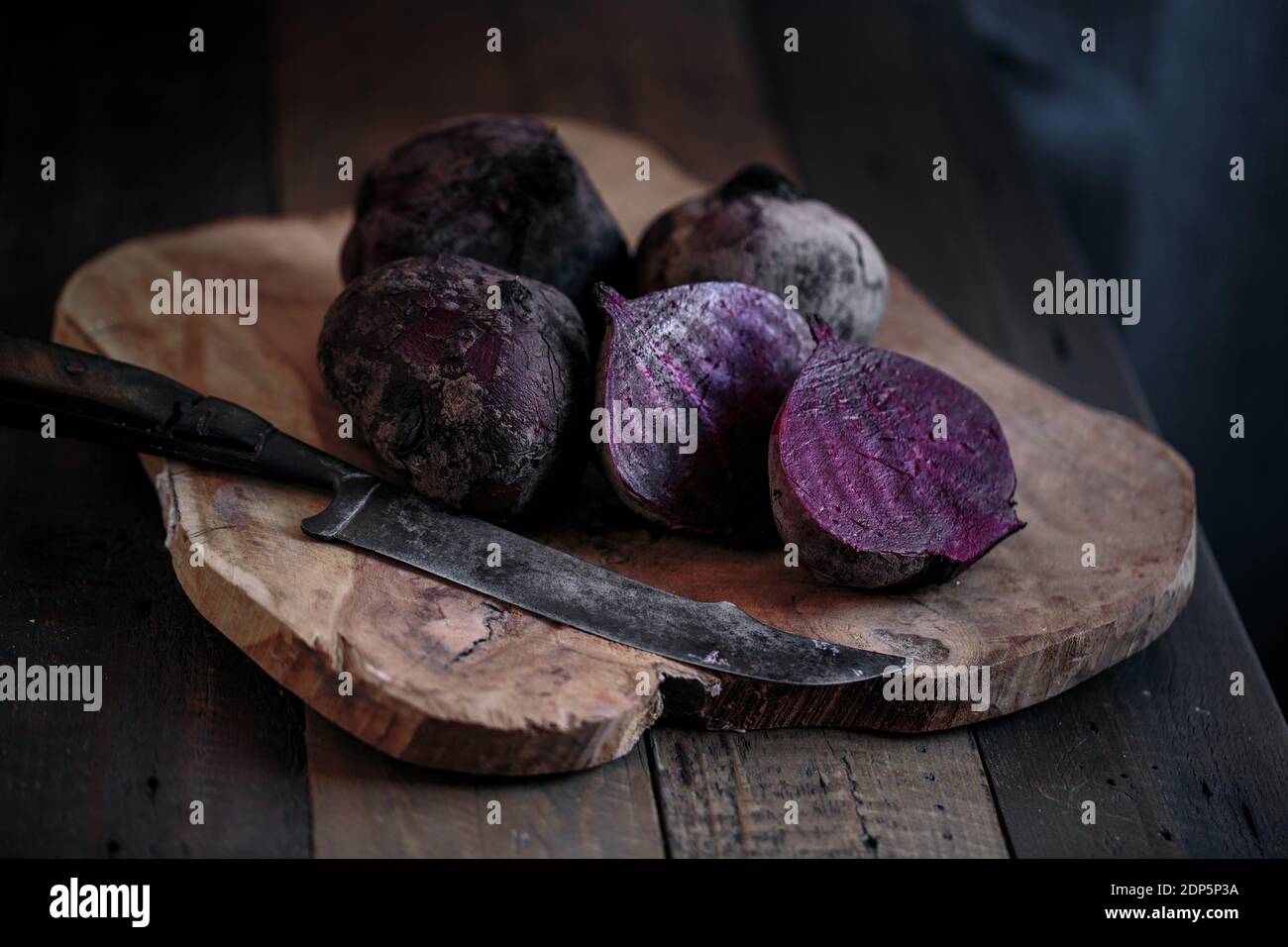 Rustic Country Style Still Life with Beetroot Stock Photo