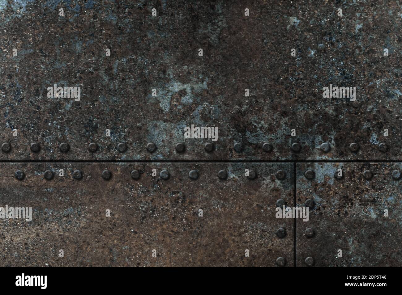 Old rusty metal background with rivets. Copy space Stock Photo - Alamy