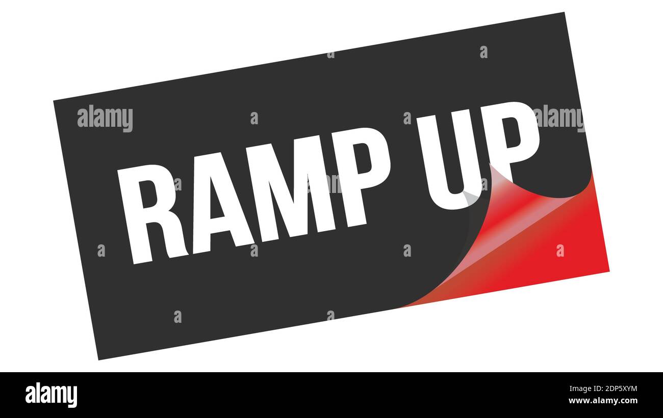 RAMP UP text written on black red sticker stamp Stock Photo Alamy