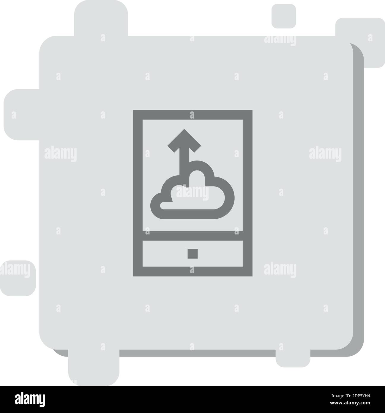 uploading vector icon modern simple vector illustration Stock Vector