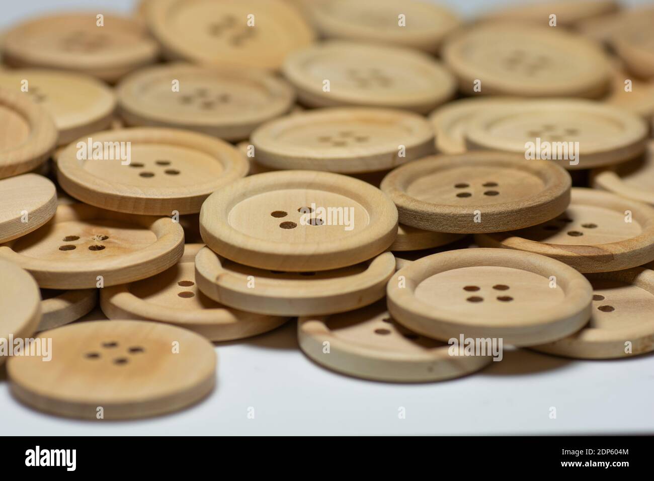 Brown Round Wooden Sewing Buttons for sale