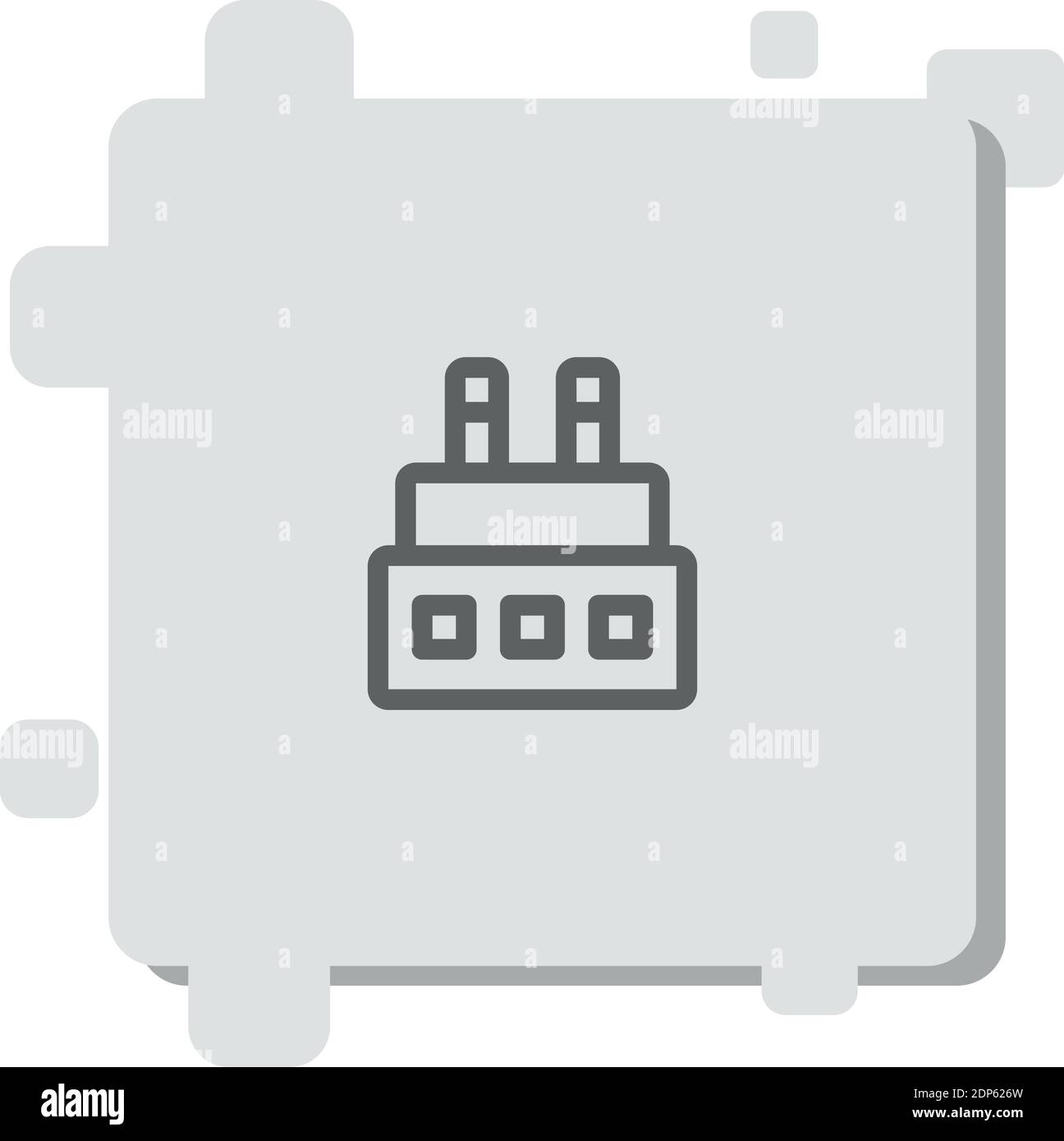 factory vector icon modern simple vector illustration Stock Vector ...