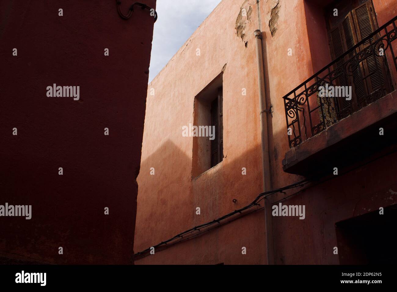 Detail of an old street in Marrakech Medina Stock Photo