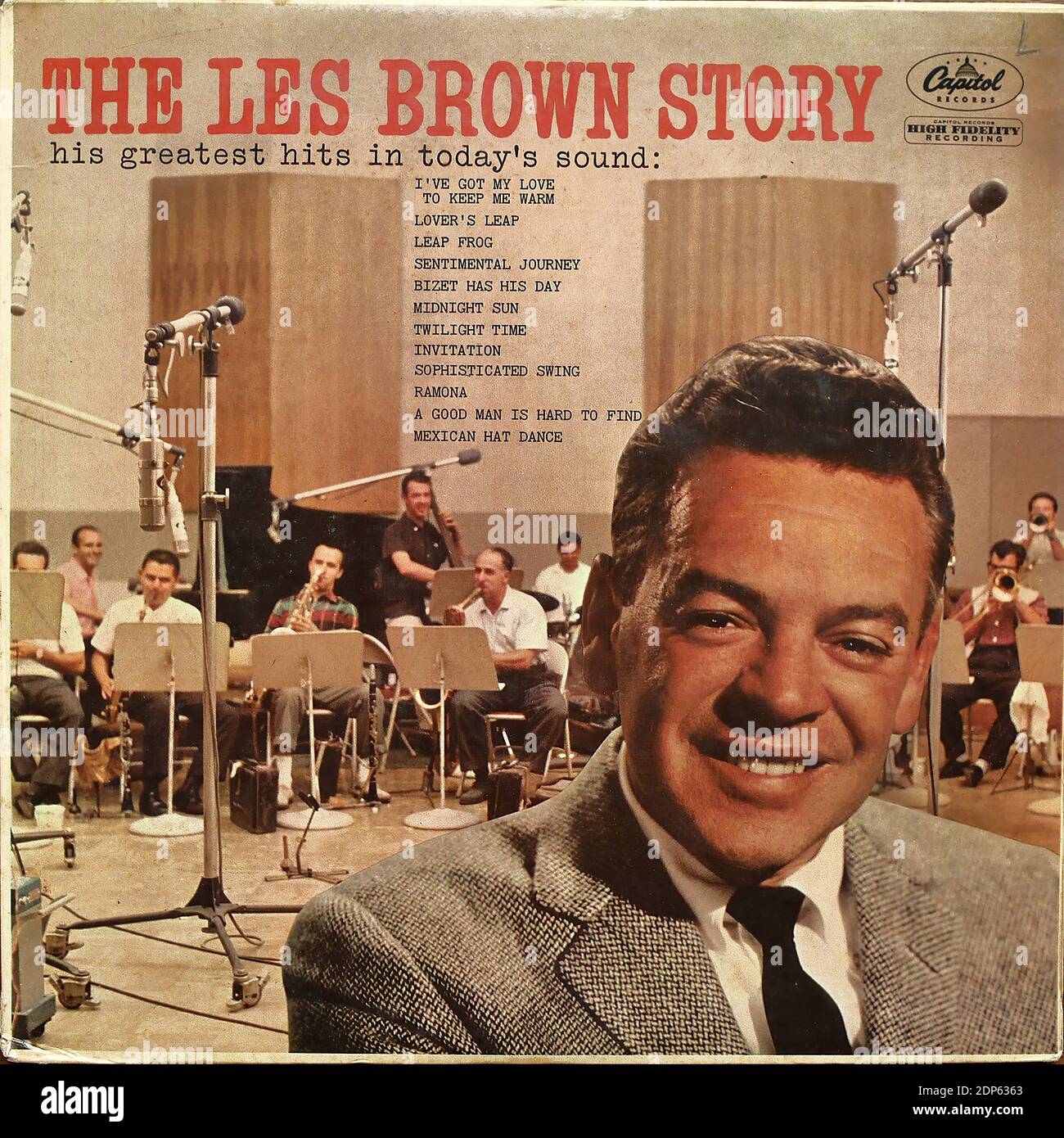 Les Brown And His Band Of Renown - The Les Brown Story, Capitol Records T 1174, 1959  - Vintage vinyl album cover Stock Photo