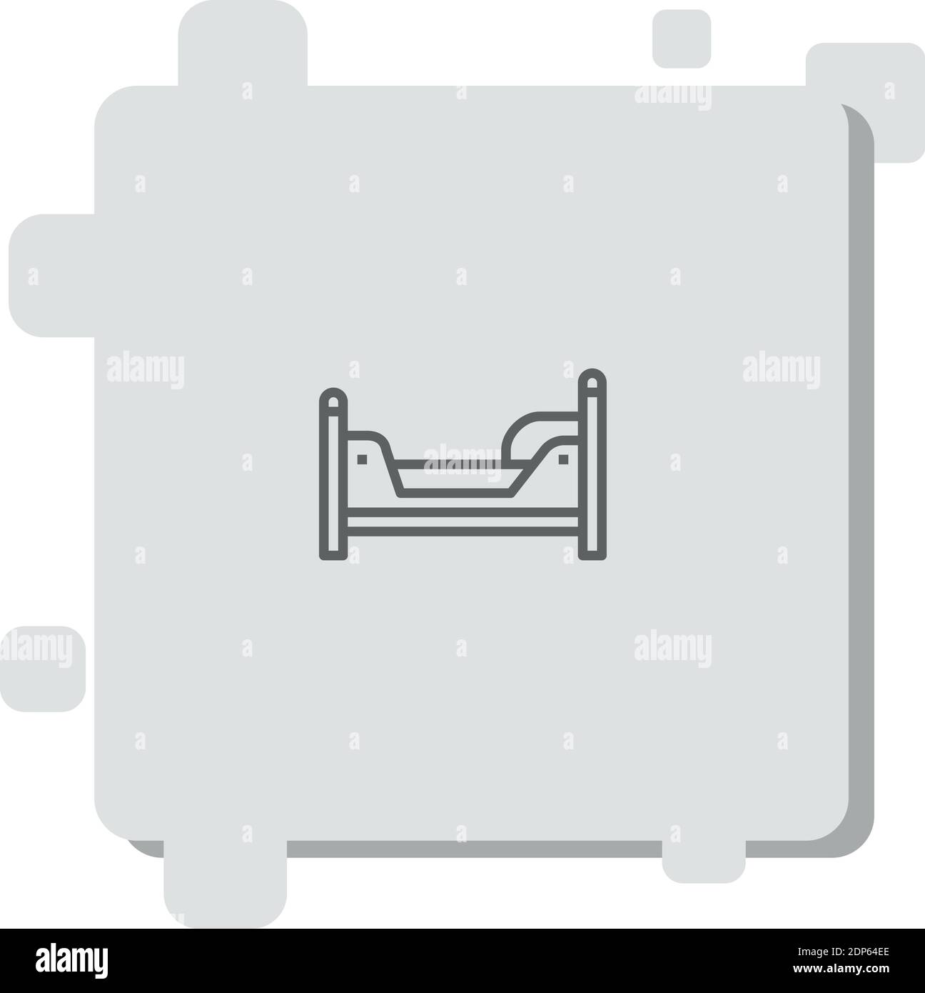 bed vector icon modern simple vector illustration Stock Vector Image ...