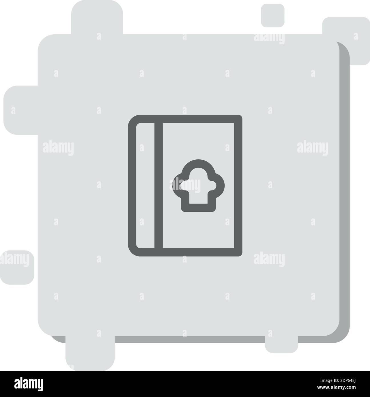 recipe book vector icon modern simple vector illustration Stock Vector