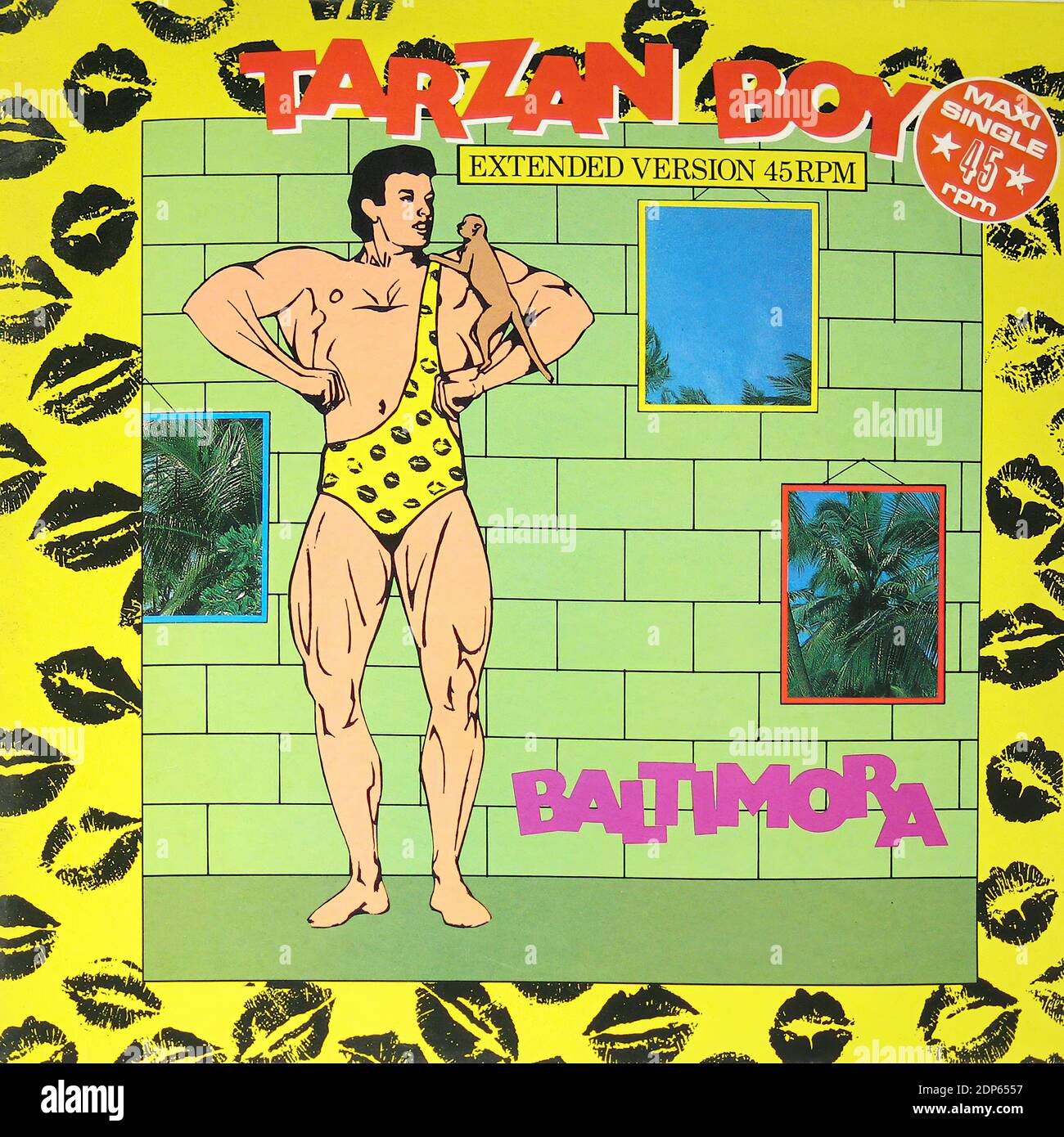 Baltimora Tarzan Boy Extended Version 12 Maxi Single - Vintage Vinyl Record  Cover Stock Photo - Alamy
