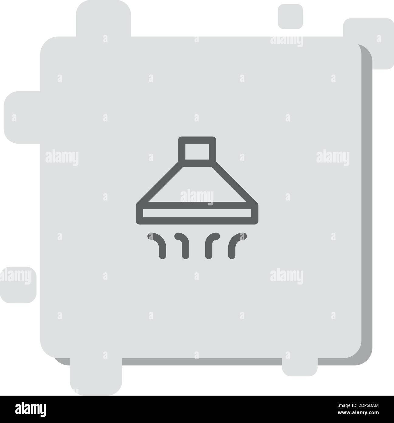 extractor hood vector icon modern simple vector illustration Stock Vector