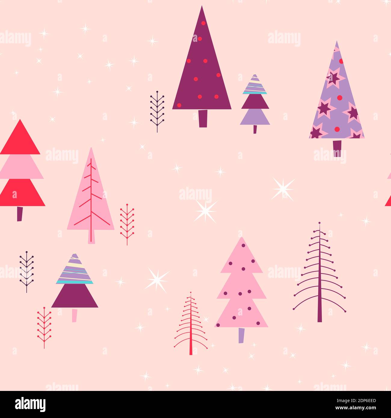 Nordic snow forest Stock Vector Images - Alamy