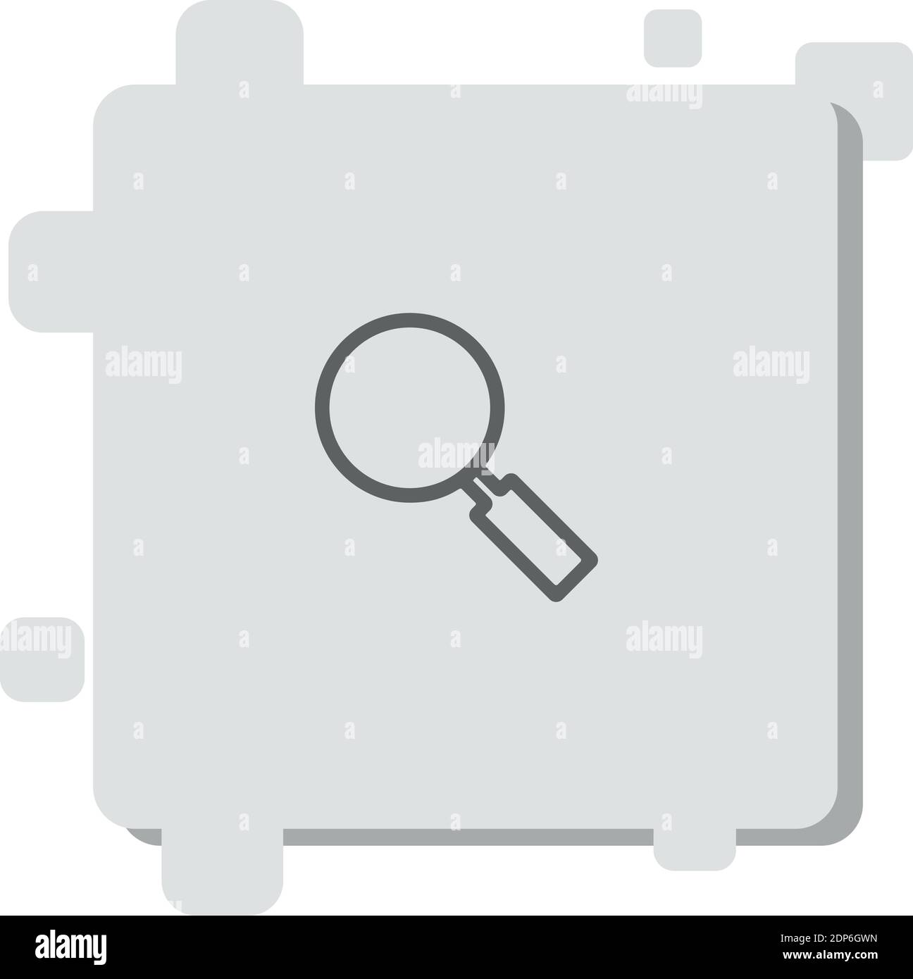 magnifying glass vector icon modern simple vector illustration Stock ...