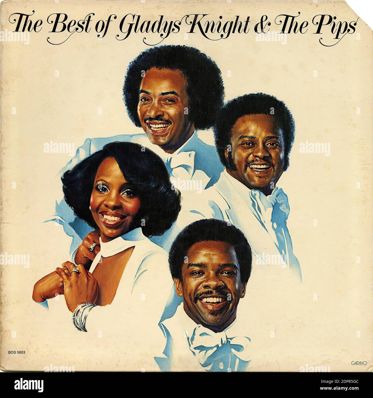 The Best of Gladys Knight and the Pips - Vintage Record Cover Stock Photo