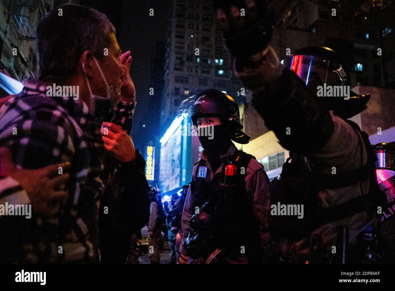 Christmas Eve of the prodemocracy movement in Hong Kong. Reveillon de