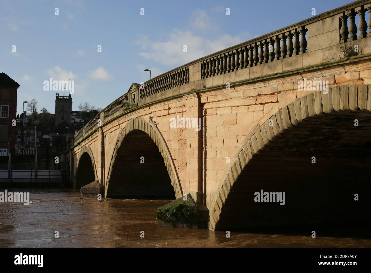 Bewdley bridge over the river Severn in Bewdley, Worcestershire, England, UK. Stock Photo