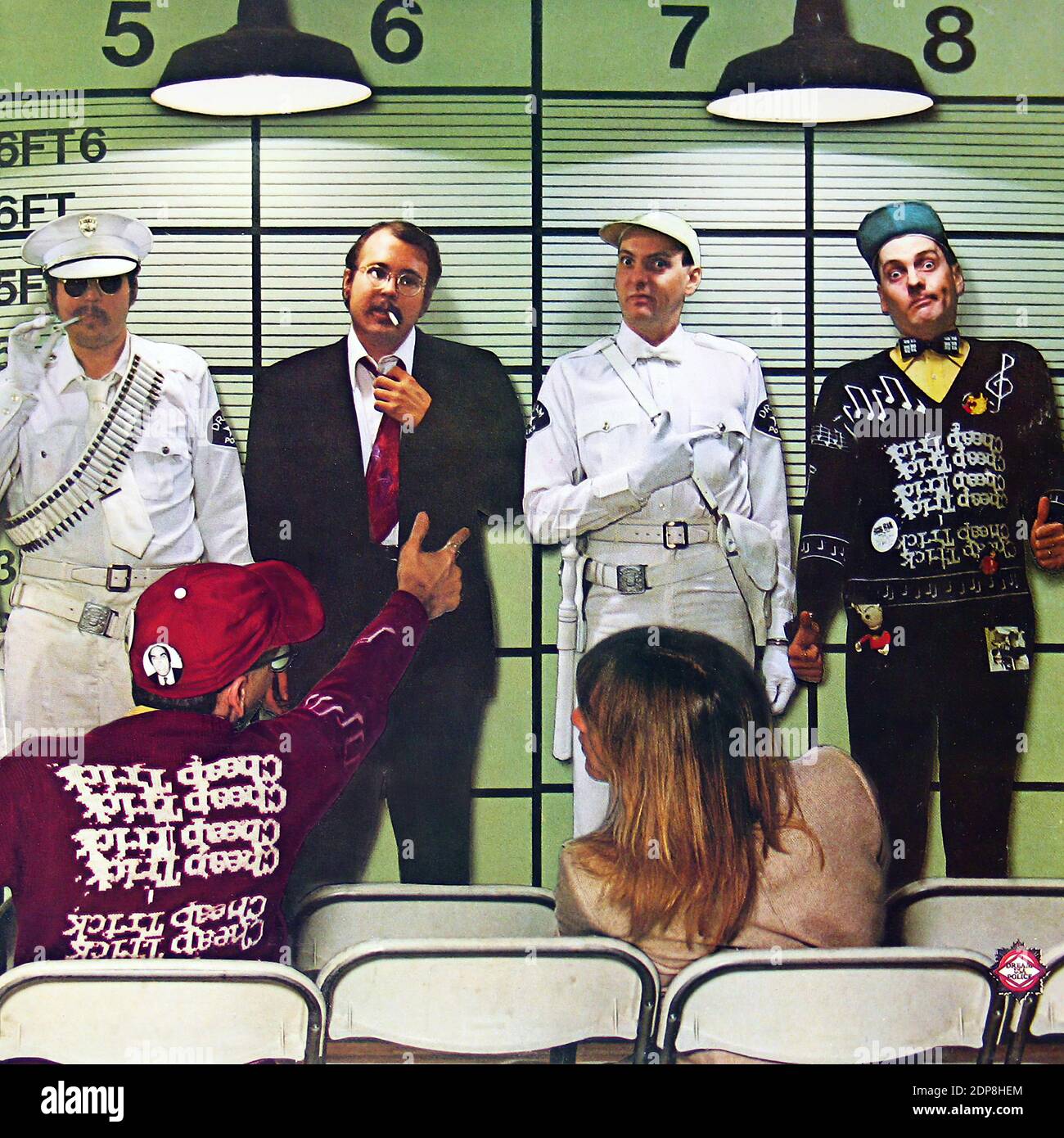 Cheap Trick Dream Police  - Vintage Vinyl Record Cover01 Stock Photo