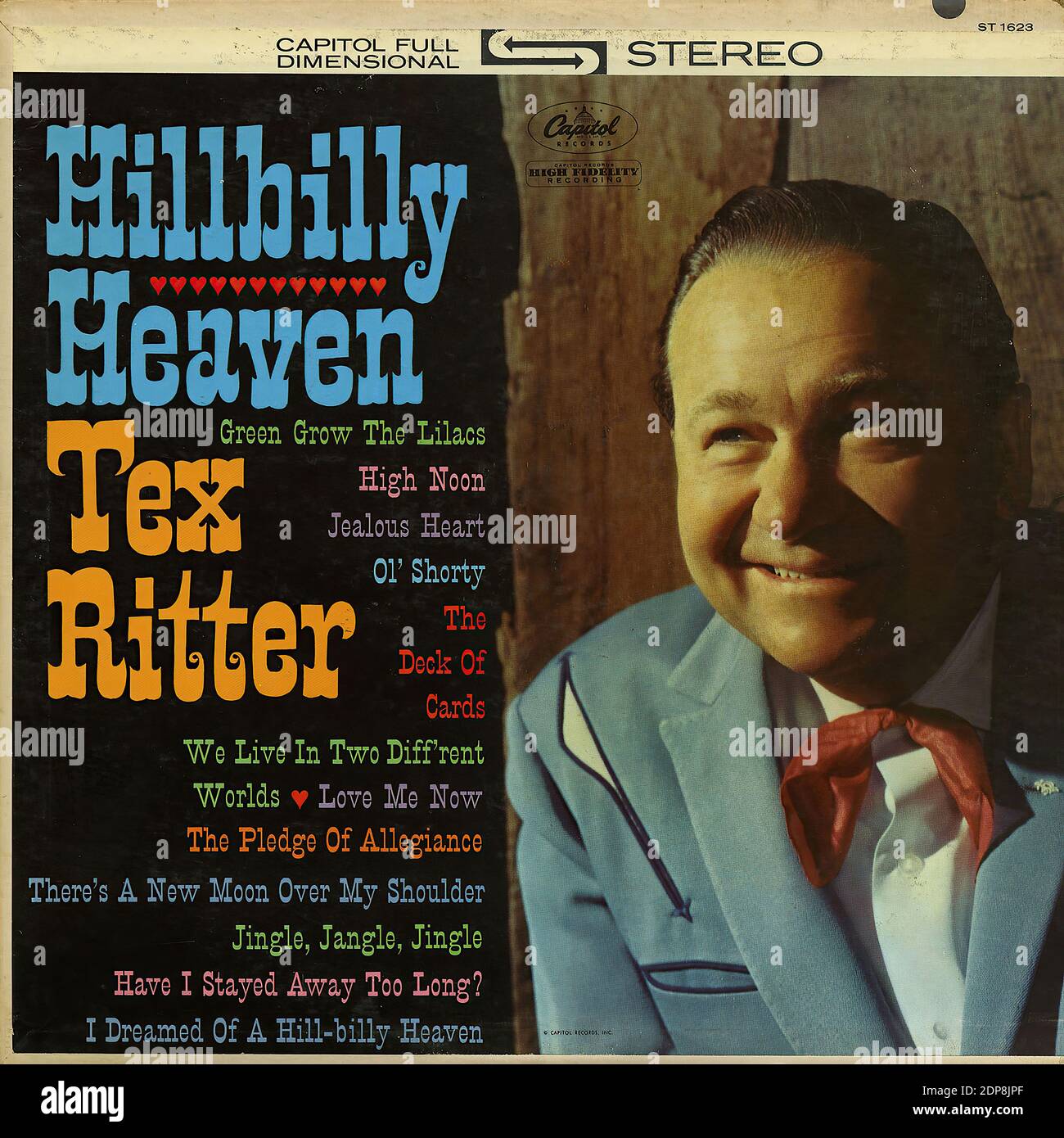 Hillbilly Heaven, Tex Ritter - Vintage Record Cover Stock Photo - Alamy