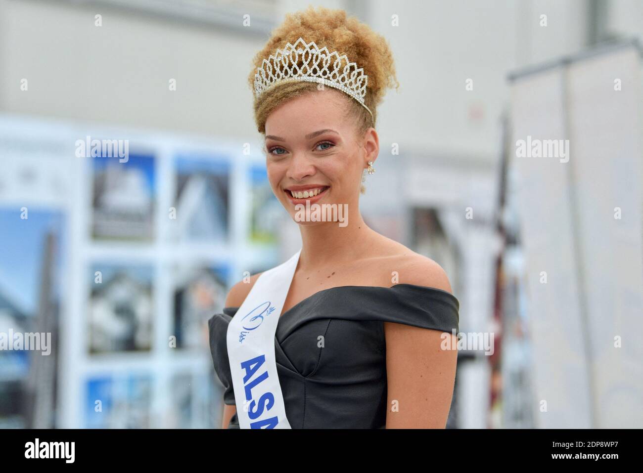 A day in the company of Aurélie Roux Miss Alsace 2000, during her visit ...