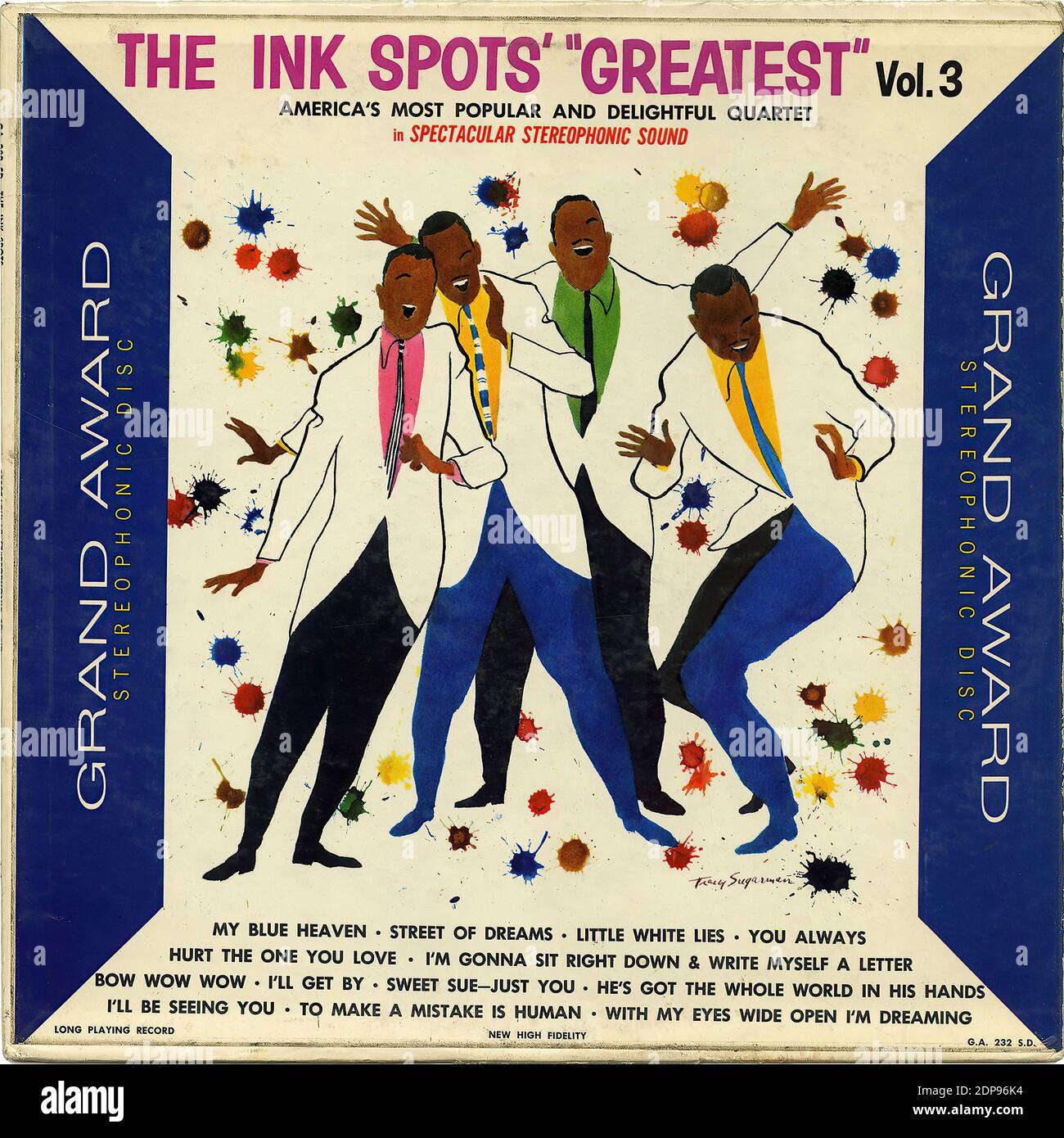 The Ink Spots' Greatest Vol. 3 Vintage Record Cover Stock Photo Alamy