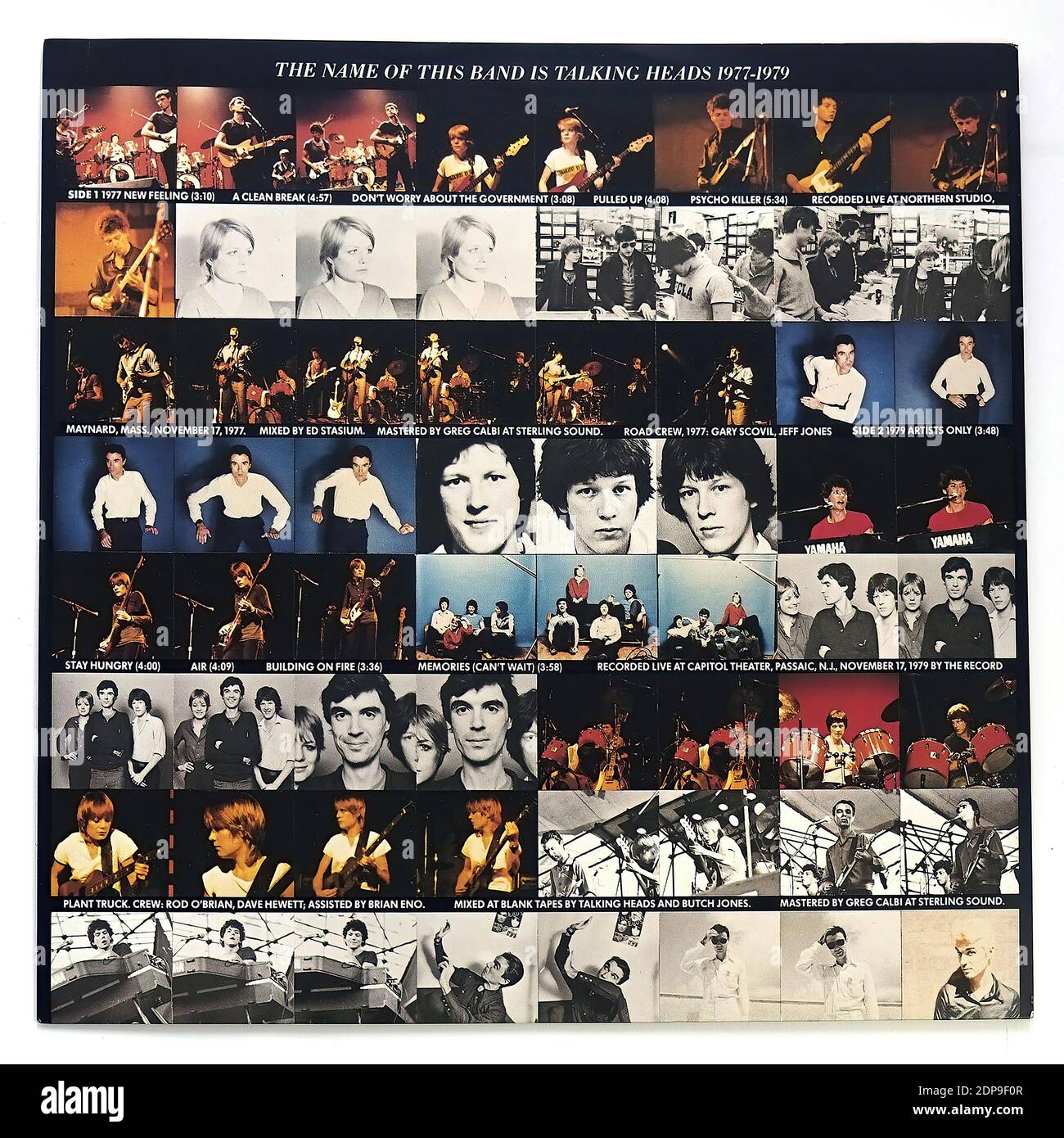 Talking Heads Name Band Vintage Vinyl Record Cover02 Stock Photo Alamy