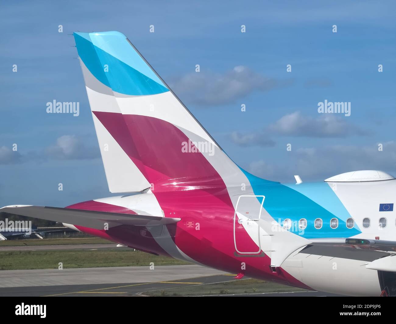 Eurowings airplane at Faro airport in park position Stock Photo