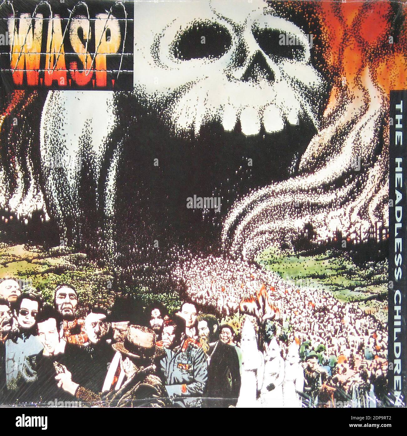 W.A.S.P. The Headless Children  - Vintage Vinyl Record Cover Stock Photo