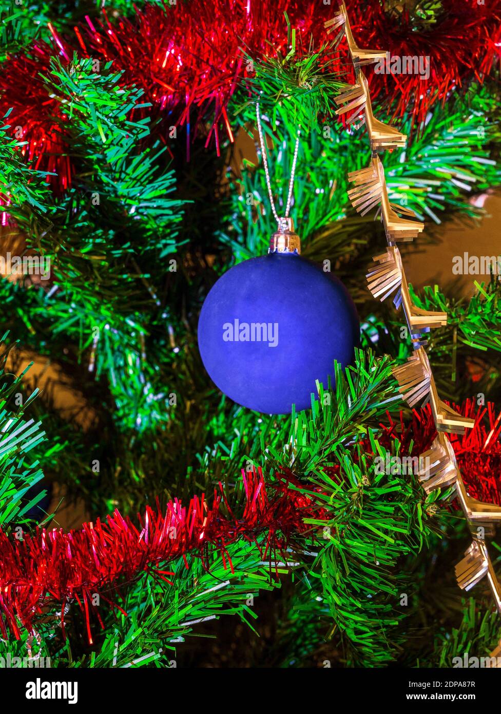 Christmas decoration on a Christmas tree Stock Photo