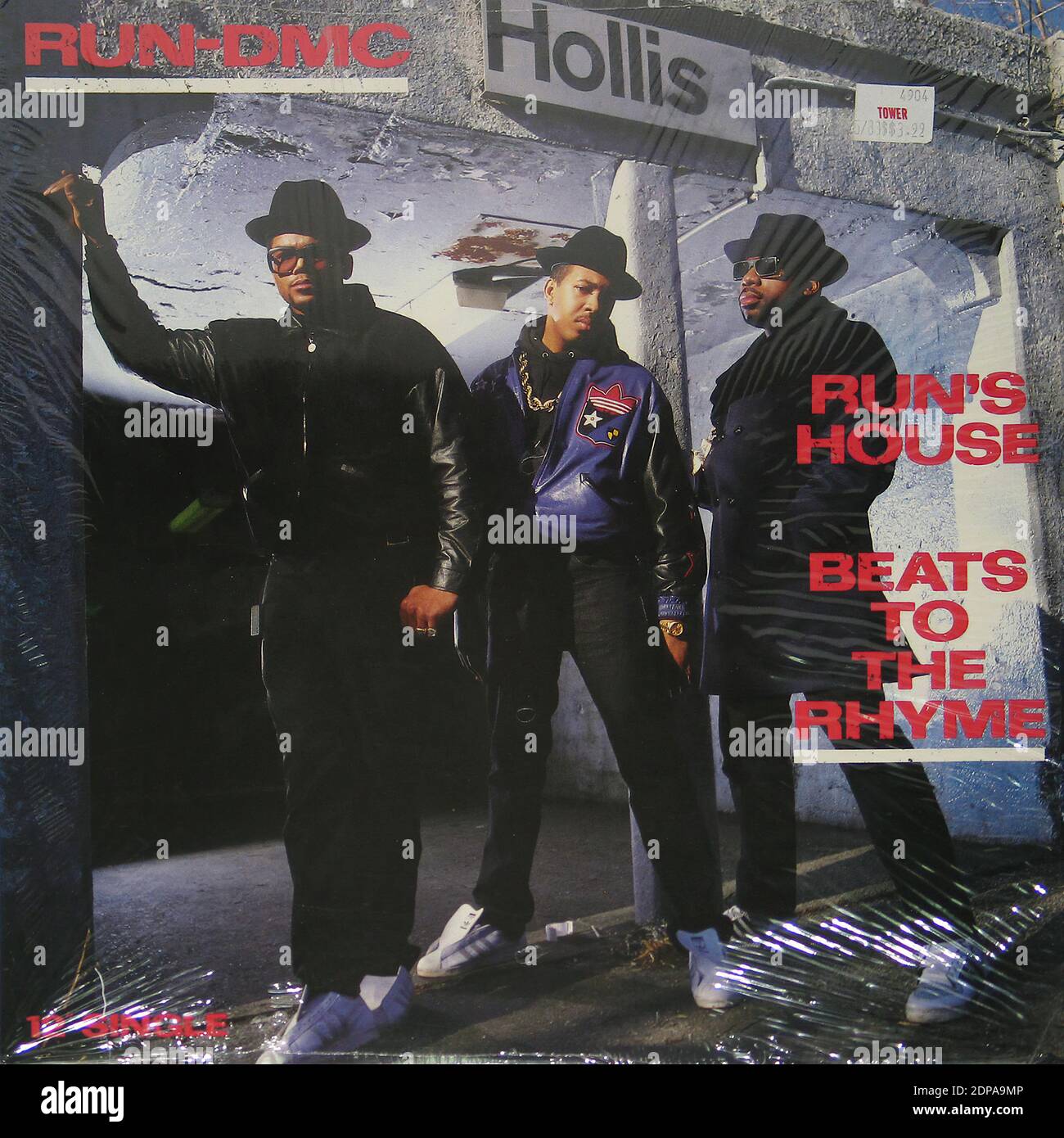 Run DMC Run's House Beats To The Rhyme Vintage Vinyl Record Cover
