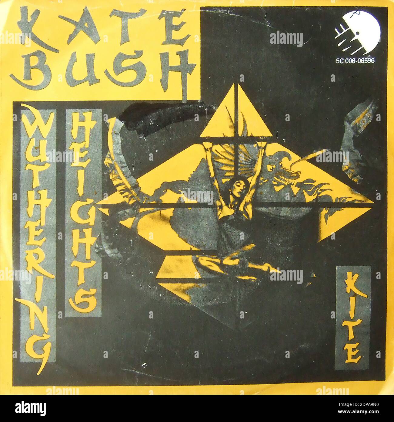 Kate Bush - Wuthering Kite, 7 inch Single 45rpm, EMI 5C 006-06596 - vinyl album Stock Photo -