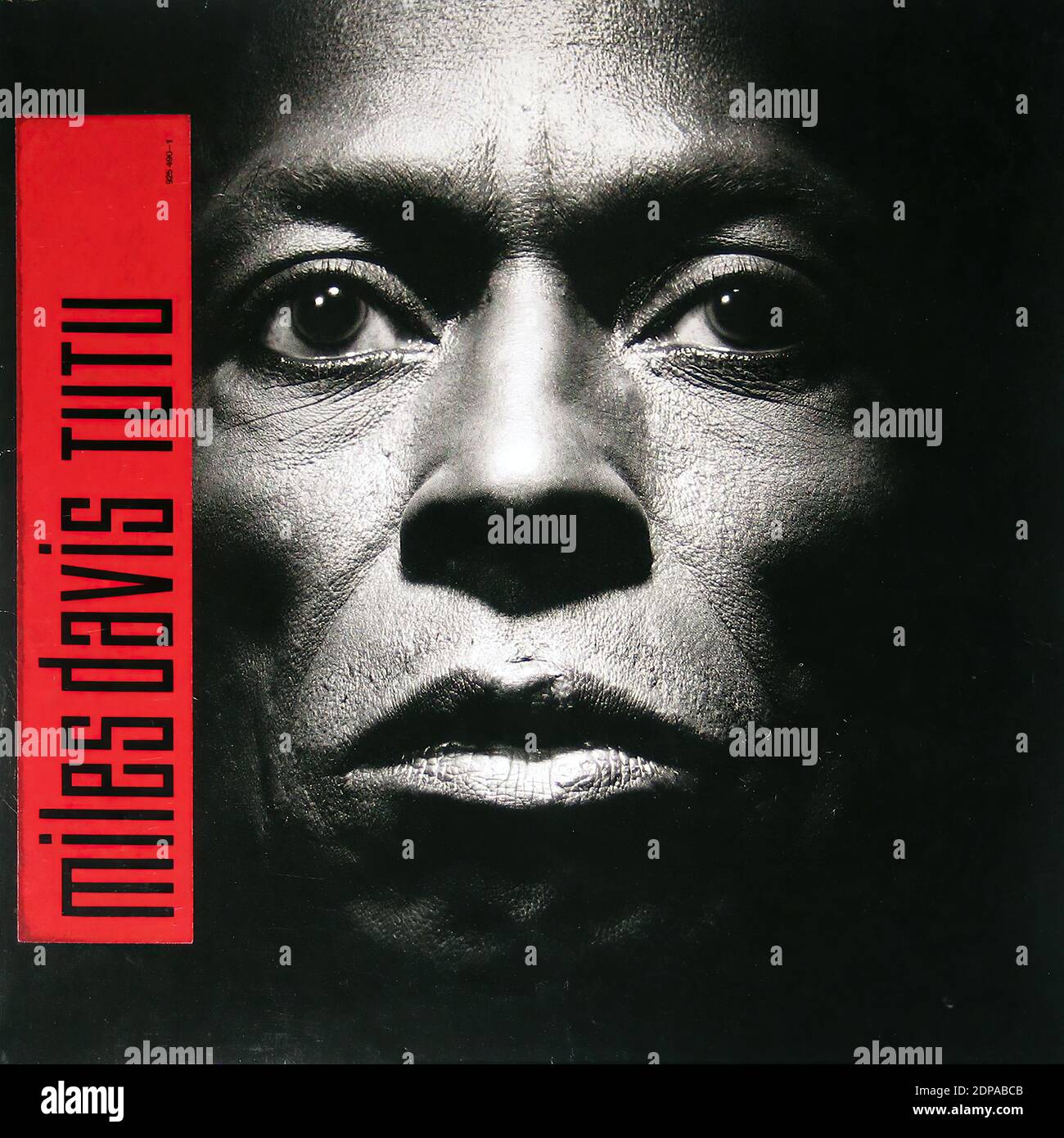 Miles Davis TuTu  - Vintage Vinyl Record Cover Stock Photo