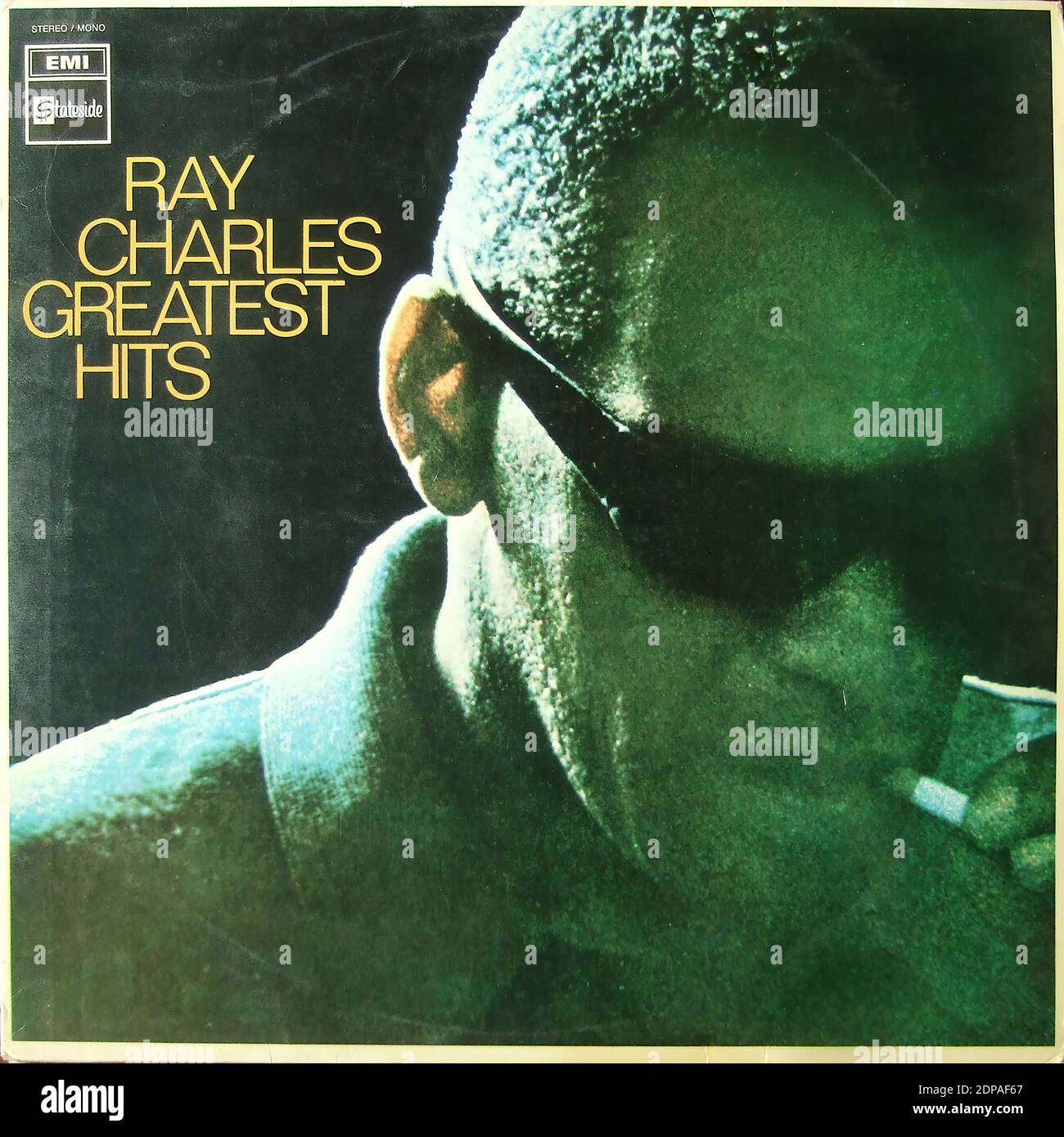 Ray Charles - Greatest Hits - Vintage vinyl album cover Stock Photo