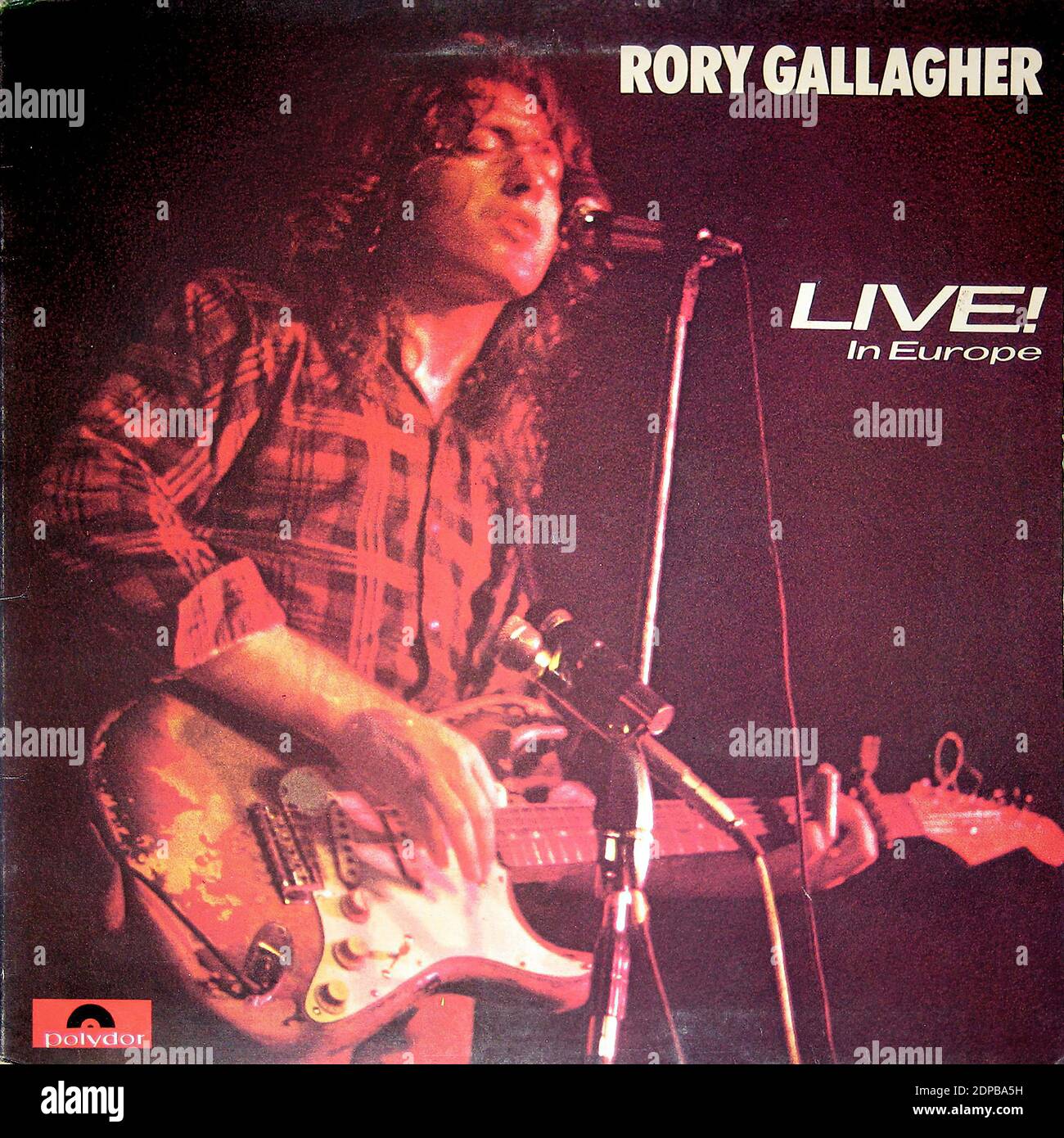 Rory Gallagher   Live in Europe (Gatefold)  - Vintage Vinyl Record Cover02 Stock Photo