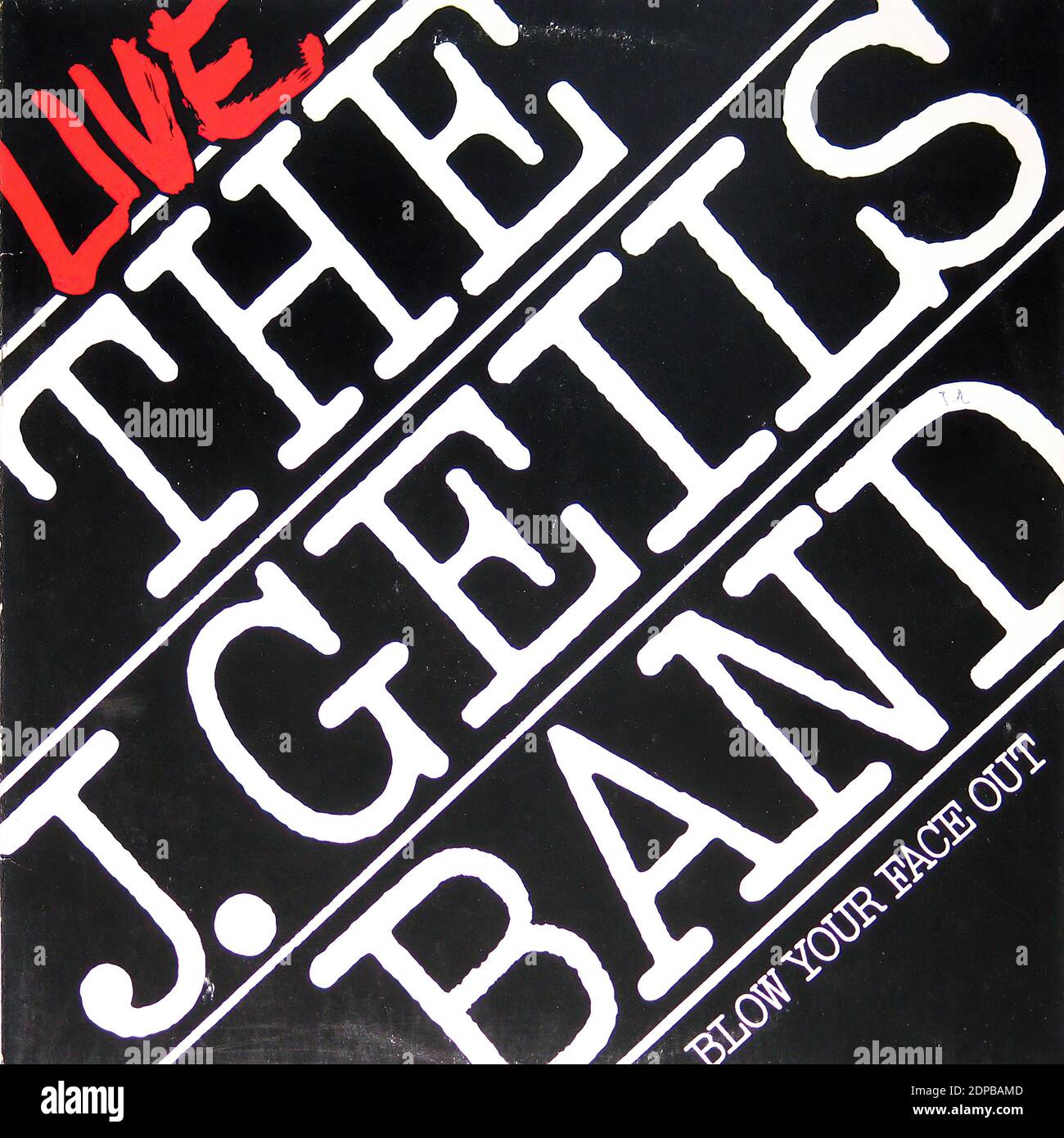 J Geils Band Blow Your Face Out Live 2lp Vintage Vinyl Record Cover Stock Photo Alamy