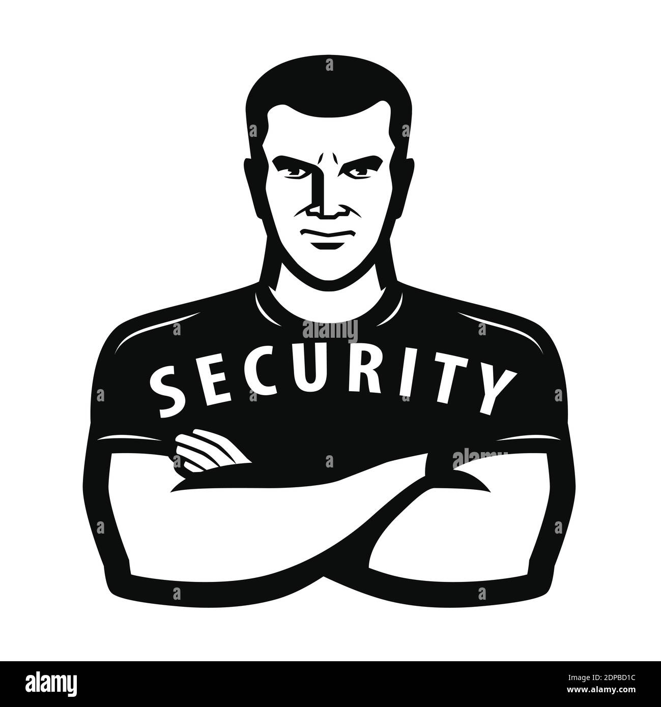 Security guard symbol. Protection concept vector illustration Stock Vector