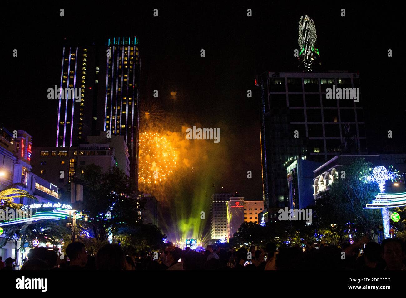 VIETNAM - HO-CHI-MINH THE BOULIMIC Portrait of the metropolis Ho Chi Minh City which is experiencing an exponential economic boom.  New Year 2018. VIE Stock Photo
