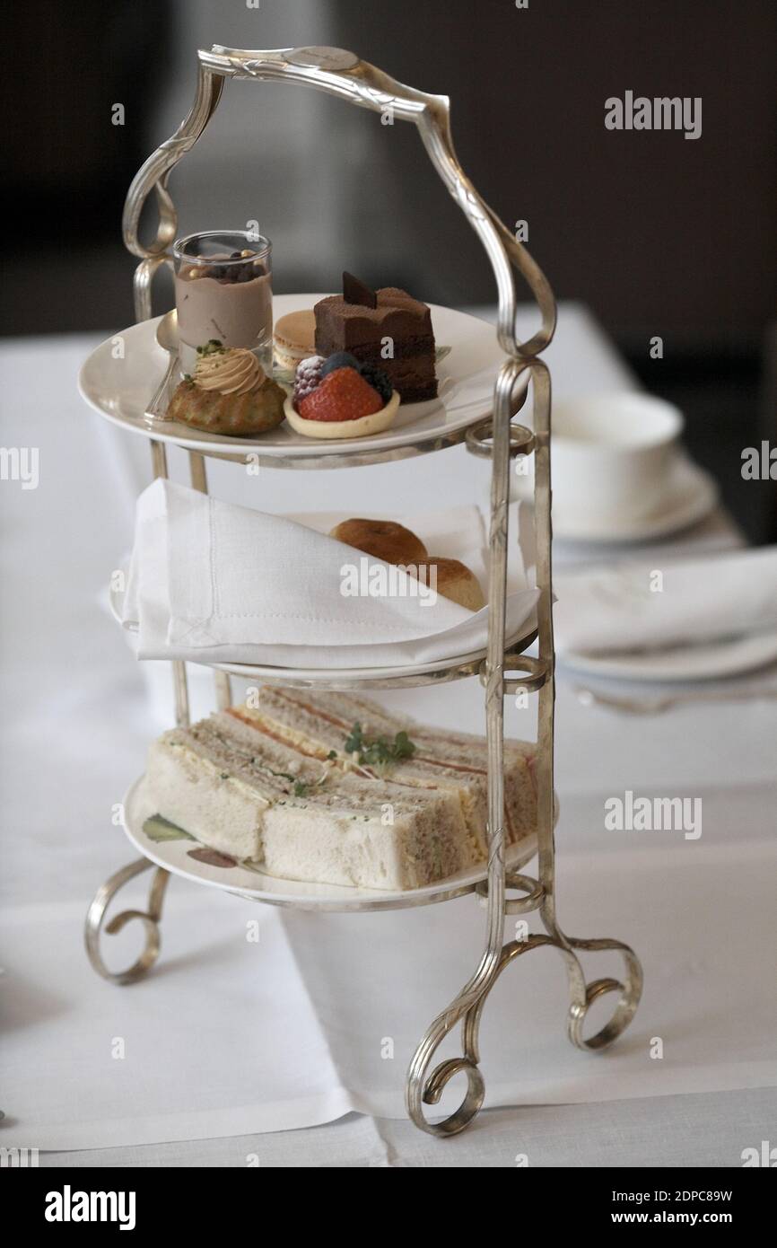 GREAT BRITAIN / England / London /Brown's Hotel afternoon tea at  Browns Hotel in Mayfair, London ,United Kingdom Stock Photo
