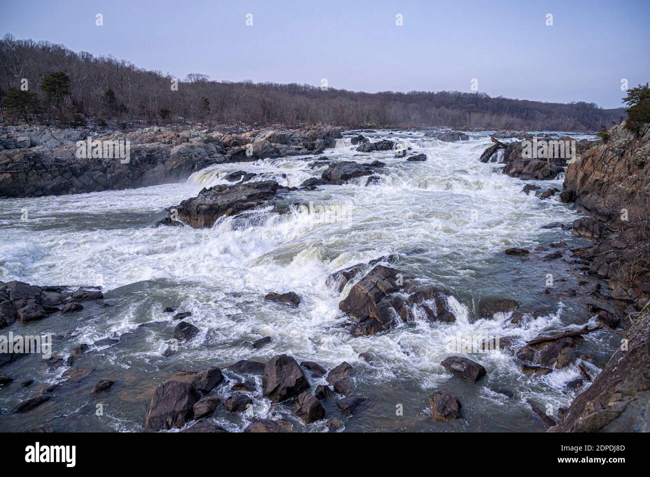 Potomac MD, December 19, 2020, USA: Great Falls Park in Potomac Maryland.  Patsy Lynch/ Stock Photo