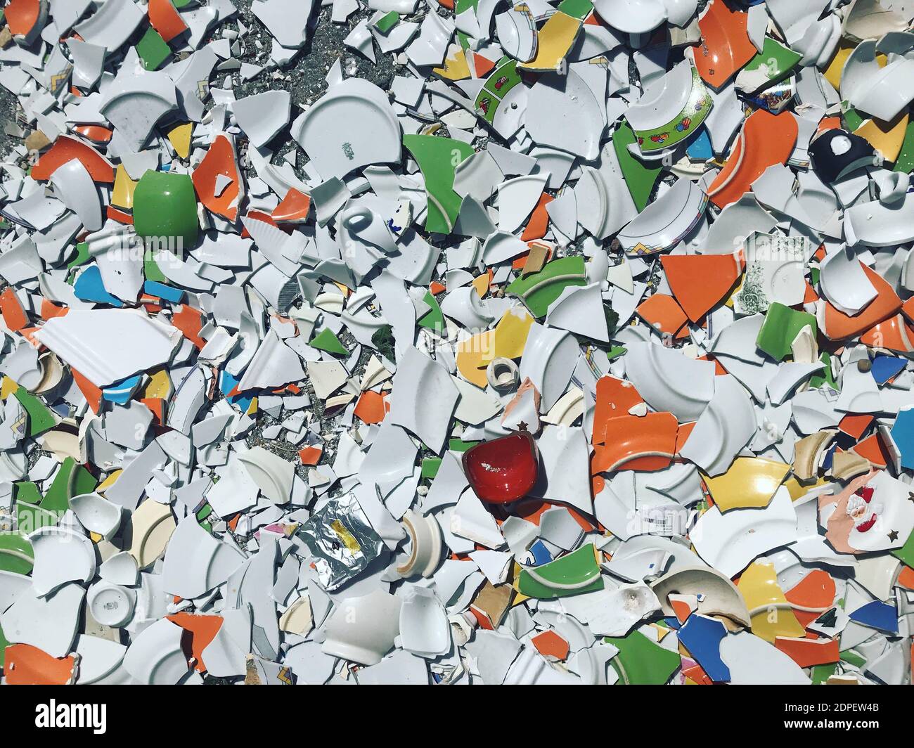 Multi colored broken crockery hires stock photography and images Alamy