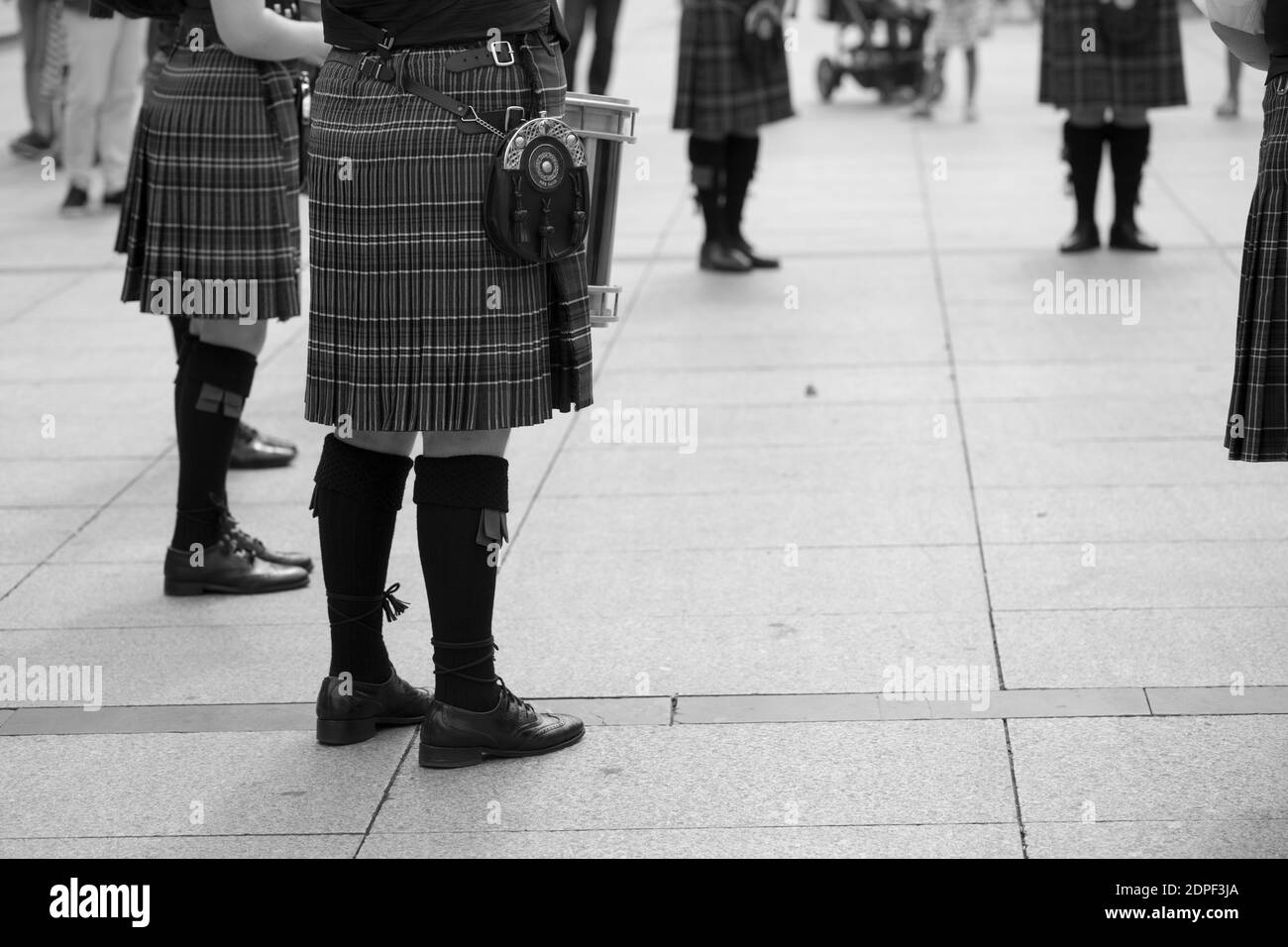 Spain bagpipe Black and White Stock Photos & Images Alamy