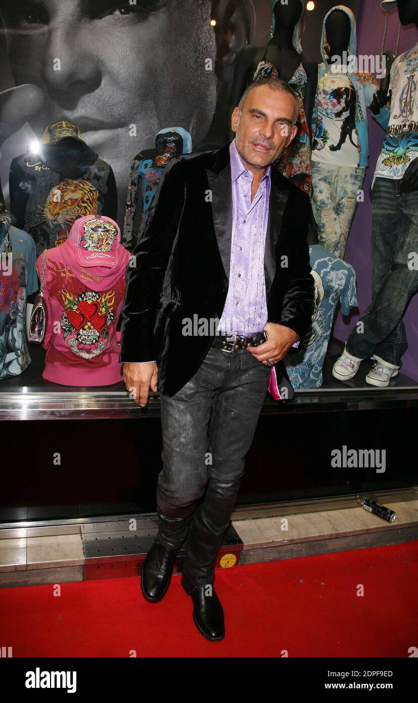 File photo : Christian Audigier attends the opening store of