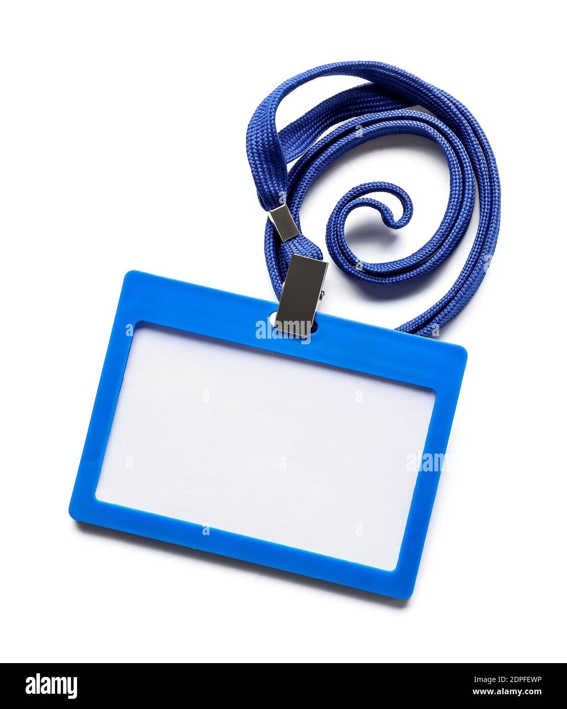 Blank badge on white background Stock Photo - Alamy