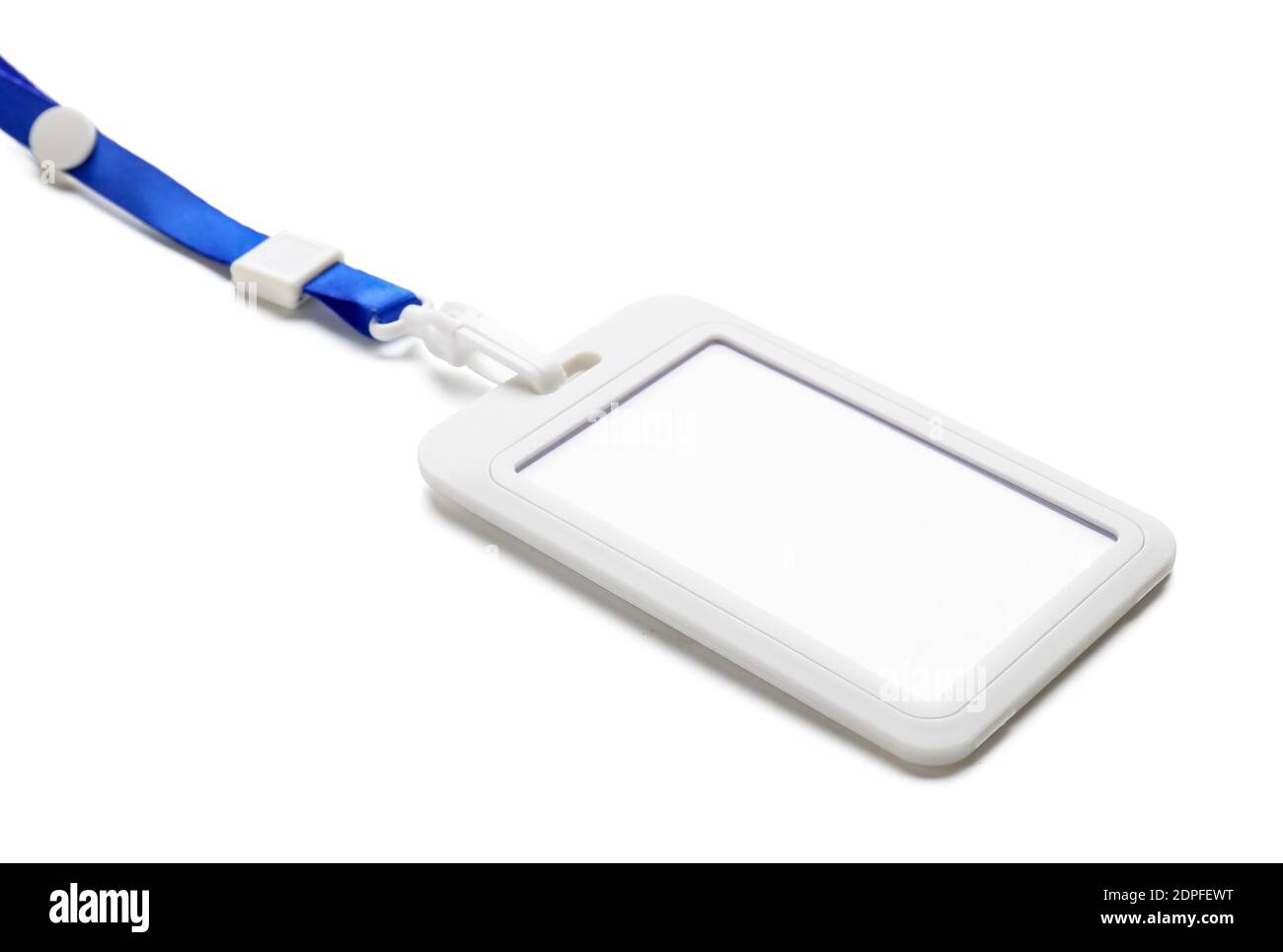 Blank badge on white background Stock Photo - Alamy
