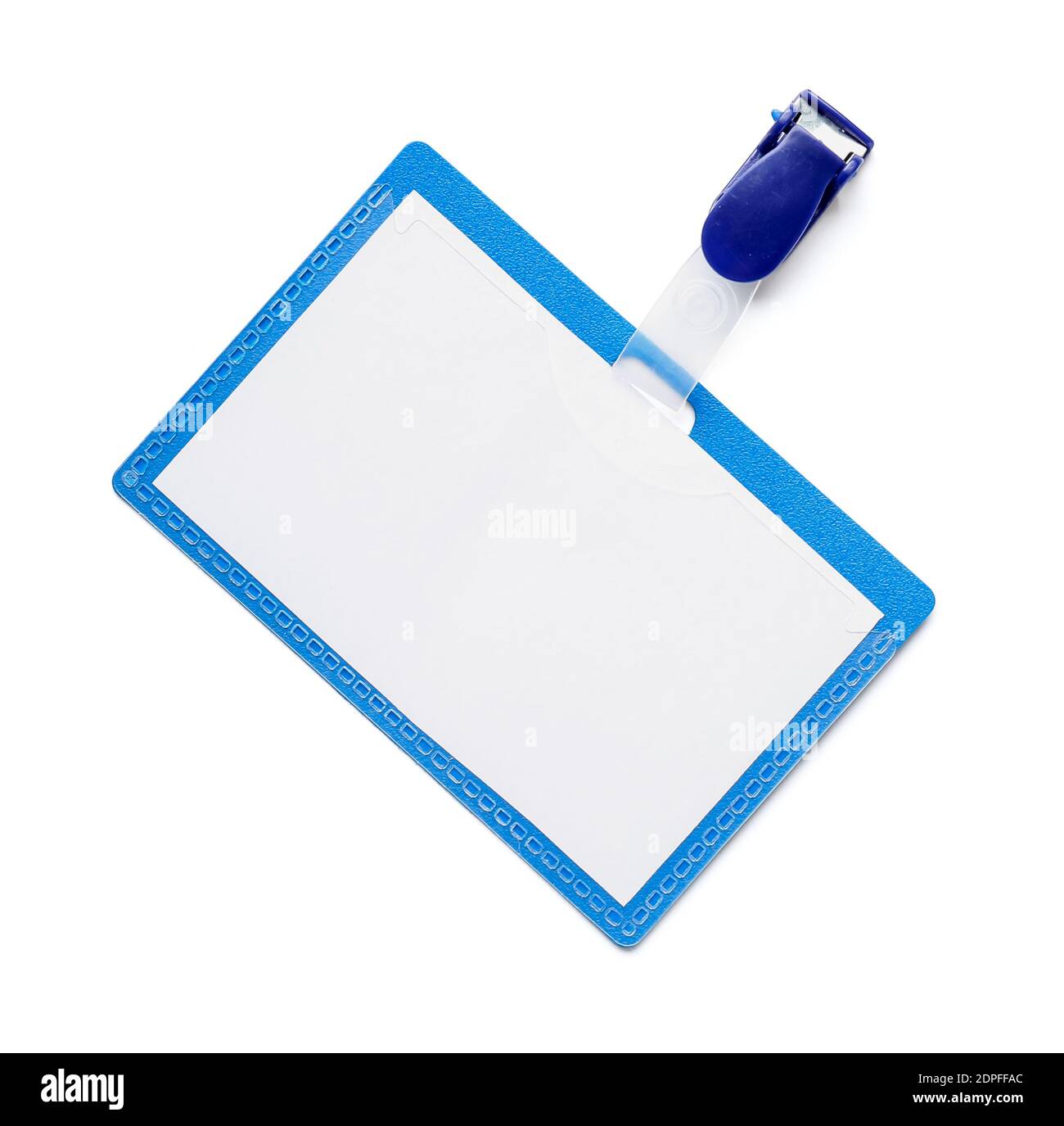 Blank badge on white background Stock Photo - Alamy