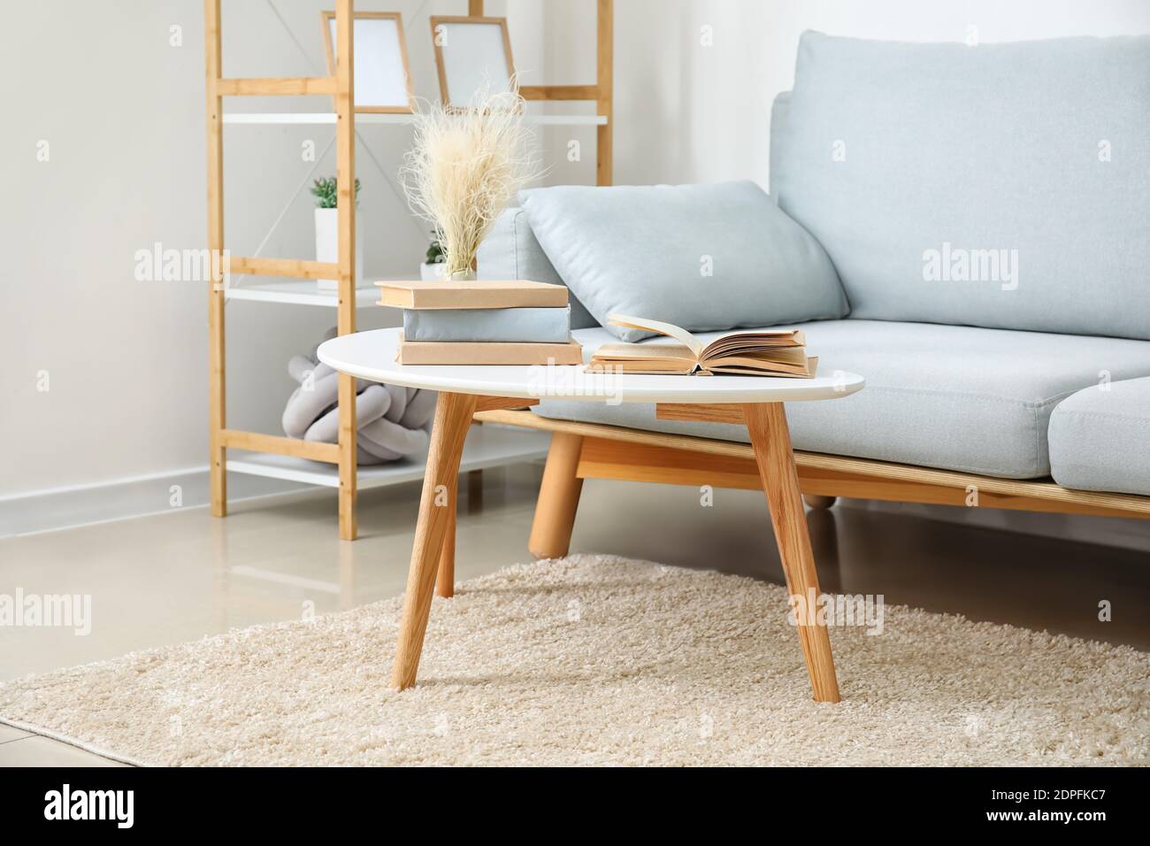 Stylish interior of modern living room Stock Photo - Alamy