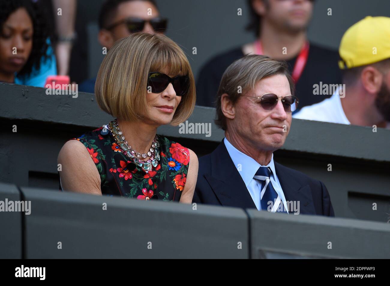 Anna Wintour And Shelby Bryan Attend The Women Final At The Wimbledon Championships In London Great Britain On July 11 15 Photo By Corinne Dubreuil Abacapress Com Stock Photo Alamy