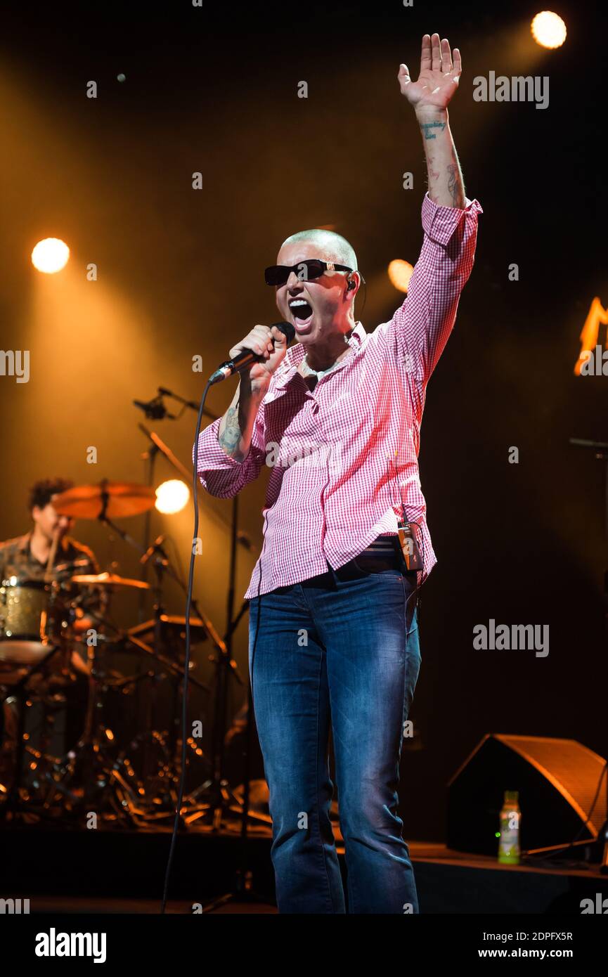 Sinead O'Connor performs live on stage at Montreux Jazz Festival in Montreux, Switzerland, on July 04, 2015. Photo by Loona/ABACAPRESS.COM Stock Photo