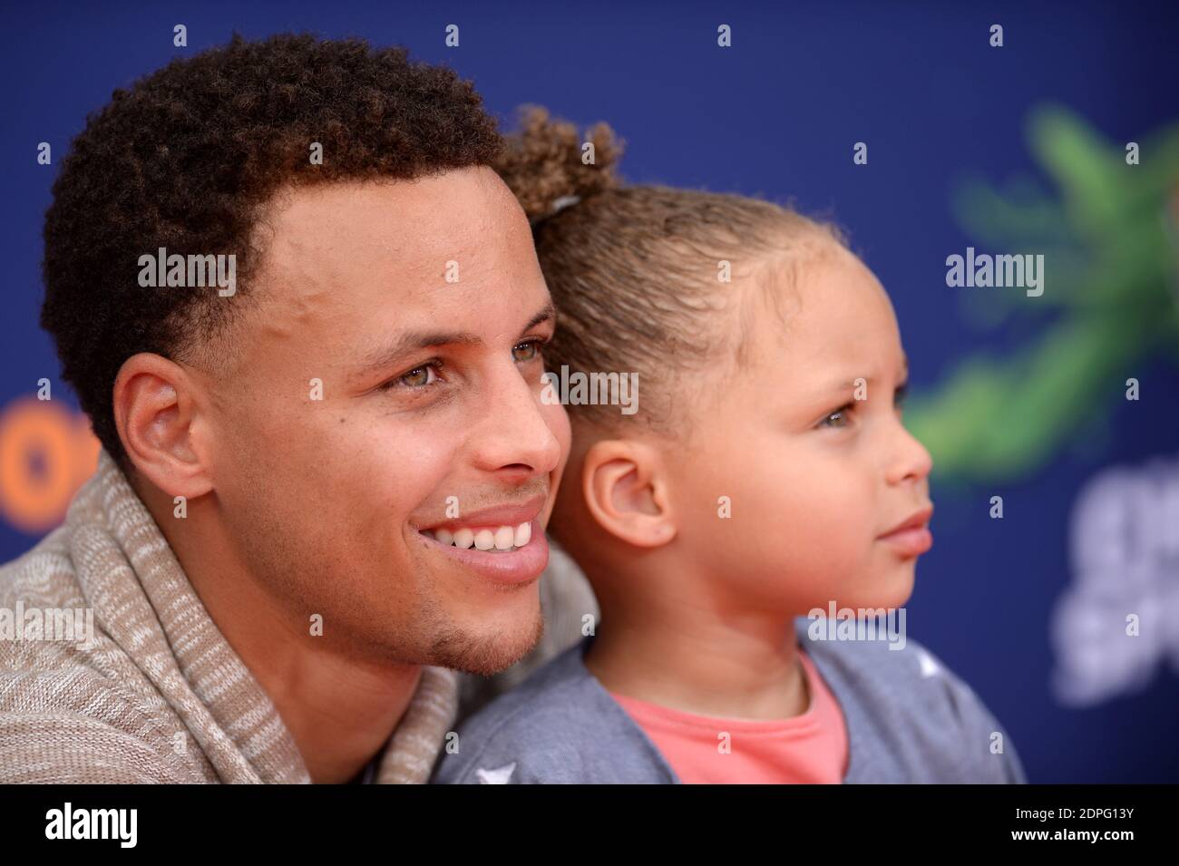 Stephen Curry and Riley Curry attend the Nickelodeon Kids Choice