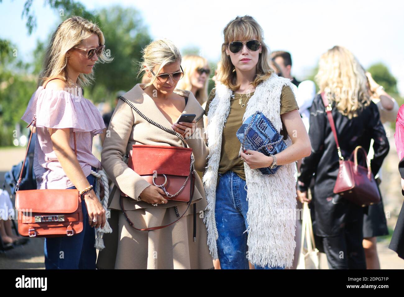 Street style, arriving at Baum und Pferdgarten Spring Summer 2016 show