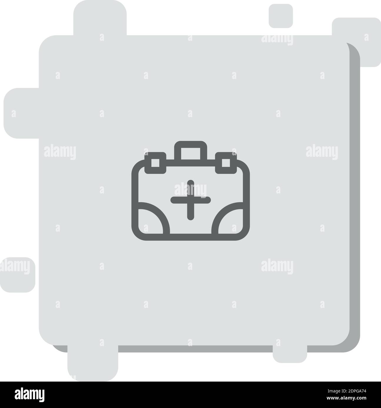 first aid kit vector icon modern simple vector illustration Stock ...