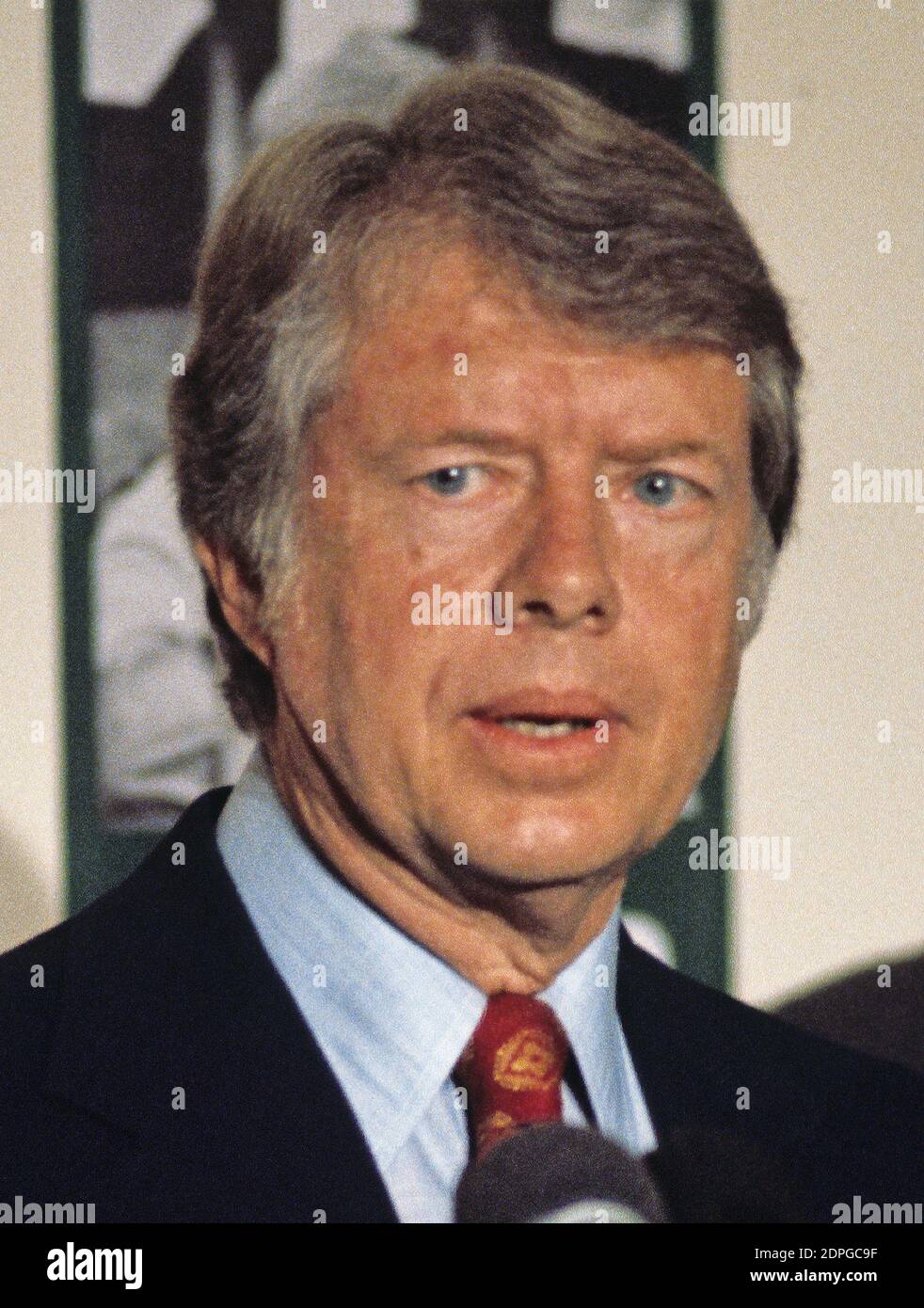 Governor Jimmy Carter (Democrat of Georgia) a candidate for the 1976 Democratic nomination for President of the United States, makes a campaign appearance in Baltimore, Maryland on May 13, 1976. Photo by Arnie Sachs/CNP/ABACAPRESS.COM Stock Photo