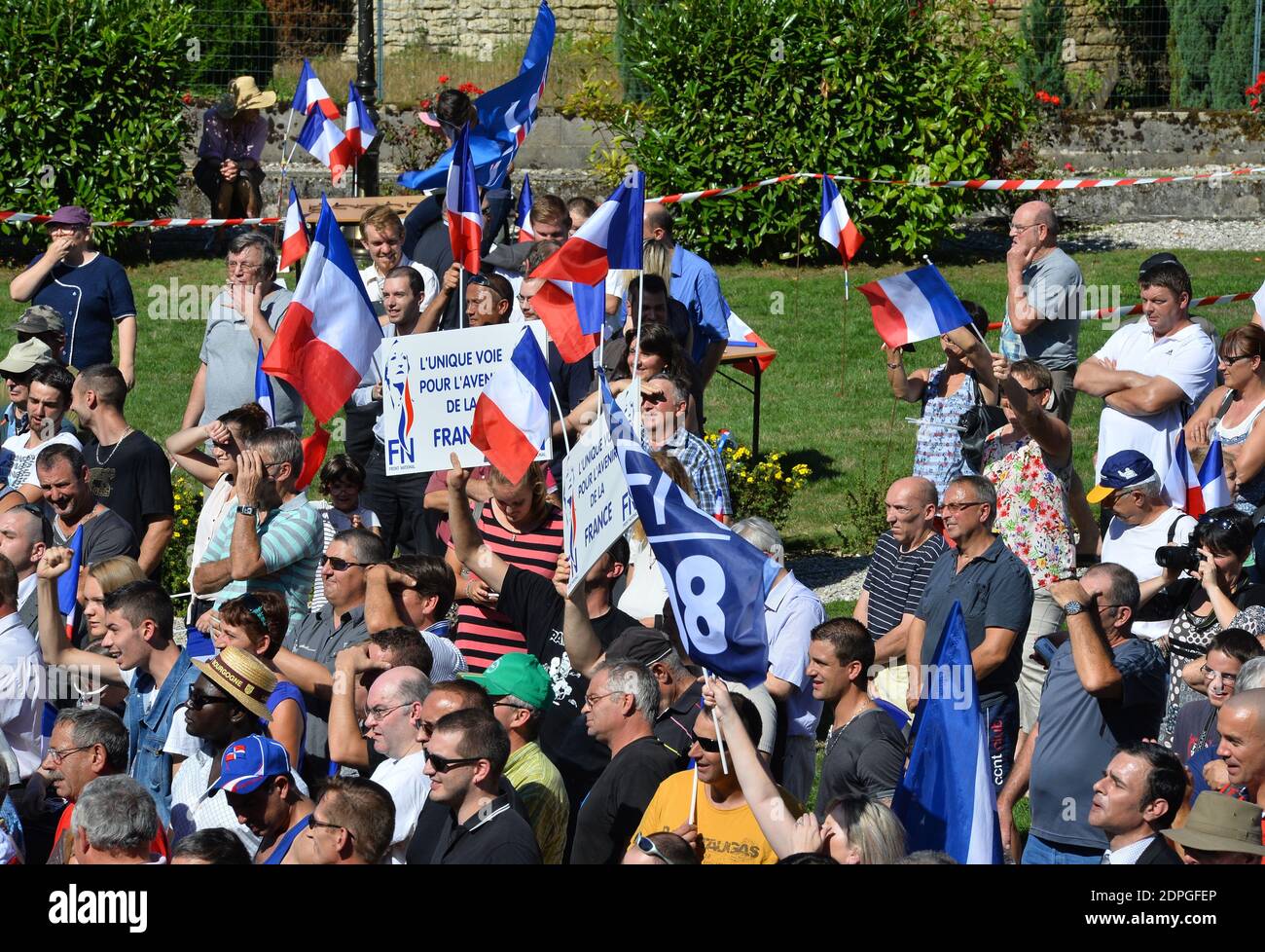 Atmosphere in the 60-resident village of Brachay, eastern France on August  29, 2015. Today, French far-right party Front National president Marine Le  Pen delivered her annual Discours de Brachay (Speech of Brachay),