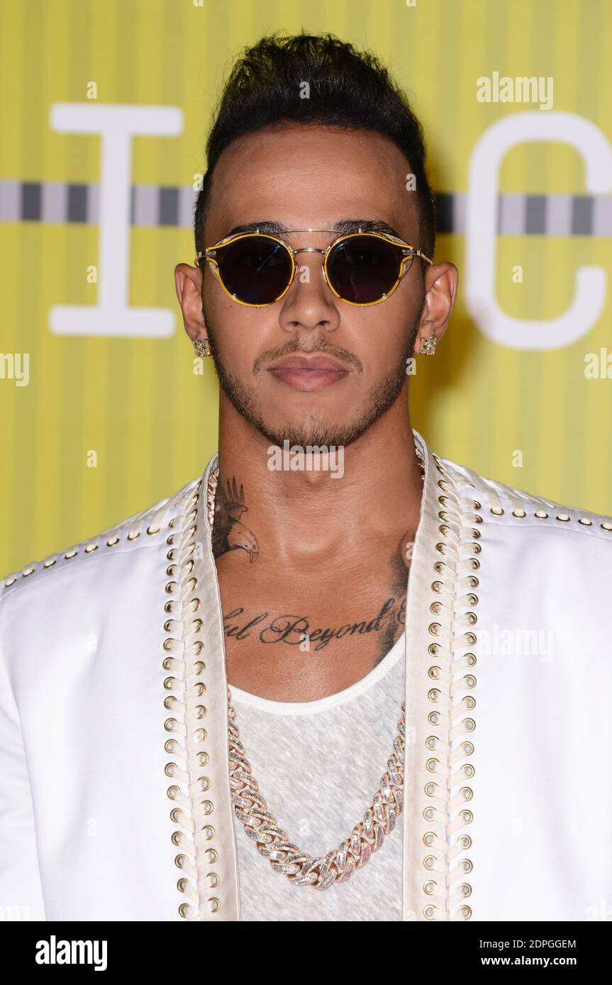 Lewis Hamilton attends the 2015 MTV Video Music Awards at Microsoft Theater  on August 30, 2015 in Los Angeles, CA, USA. Photo by Lionel  Hahn/ABACAPRESS.COM Stock Photo - Alamy
